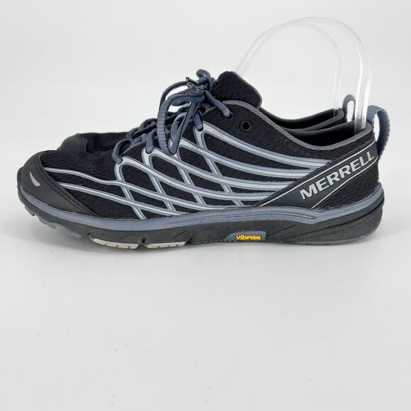 Merrell Bare Access Arc 3 Running Vibram Sneaker Black Silver J06302 Womens 6.5 - Picture 5 of 11